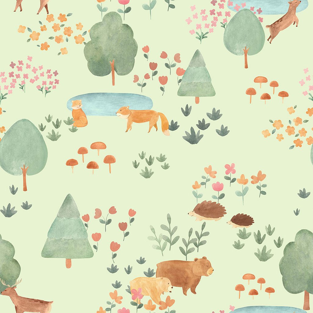 Papel de Parede  BOSQUE DA IMAGINAÇÃO 80751