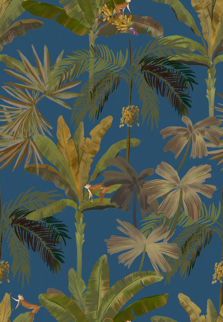 Papel de Parede   FLORA  Botânica Tropical Chic 84575