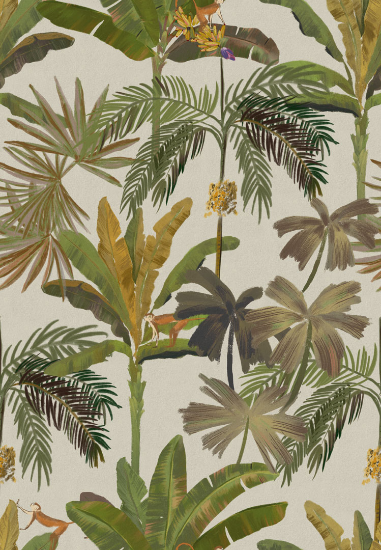 Papel de Parede   FLORA Botânica Tropical Chic 84599