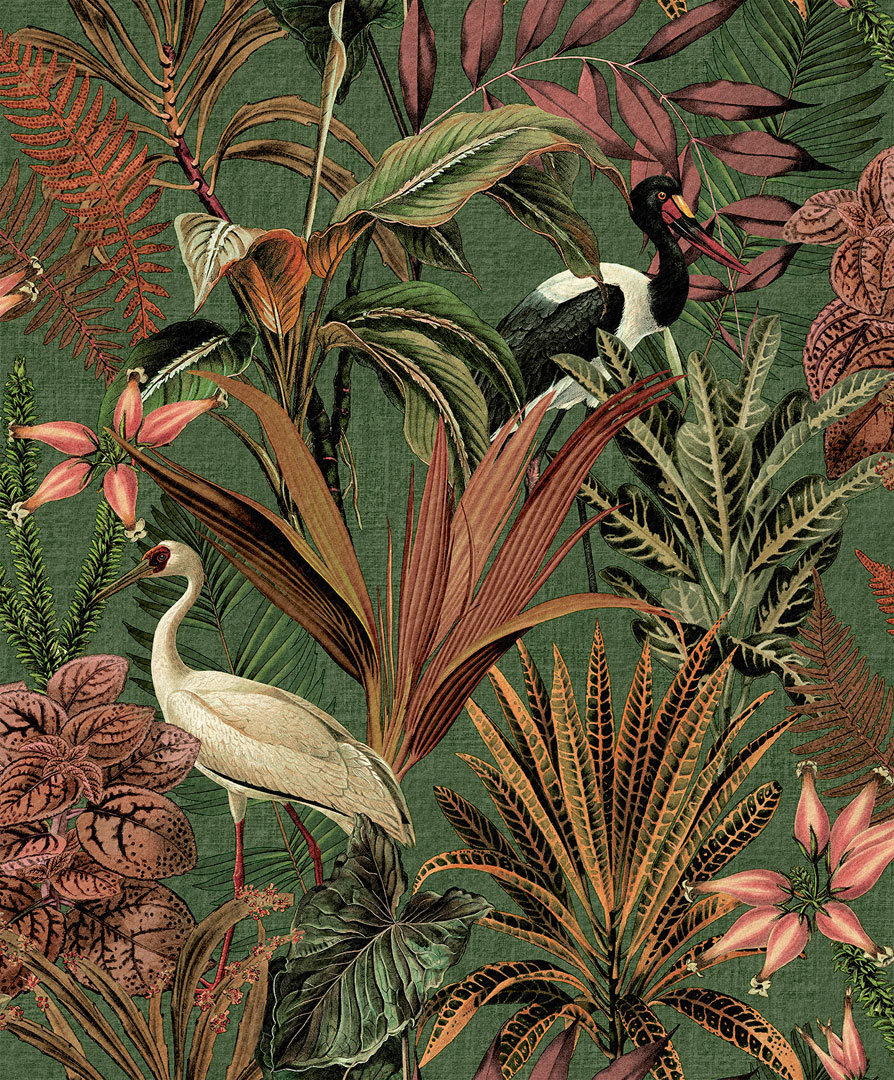 Papel de Parede   FLORA Botânica Tropical Chic 84759