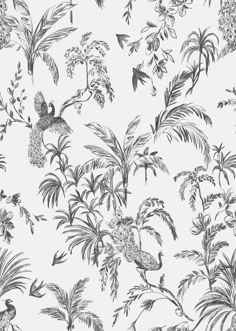 Papel de Parede   FLORA Botânica Tropical Chic  84797