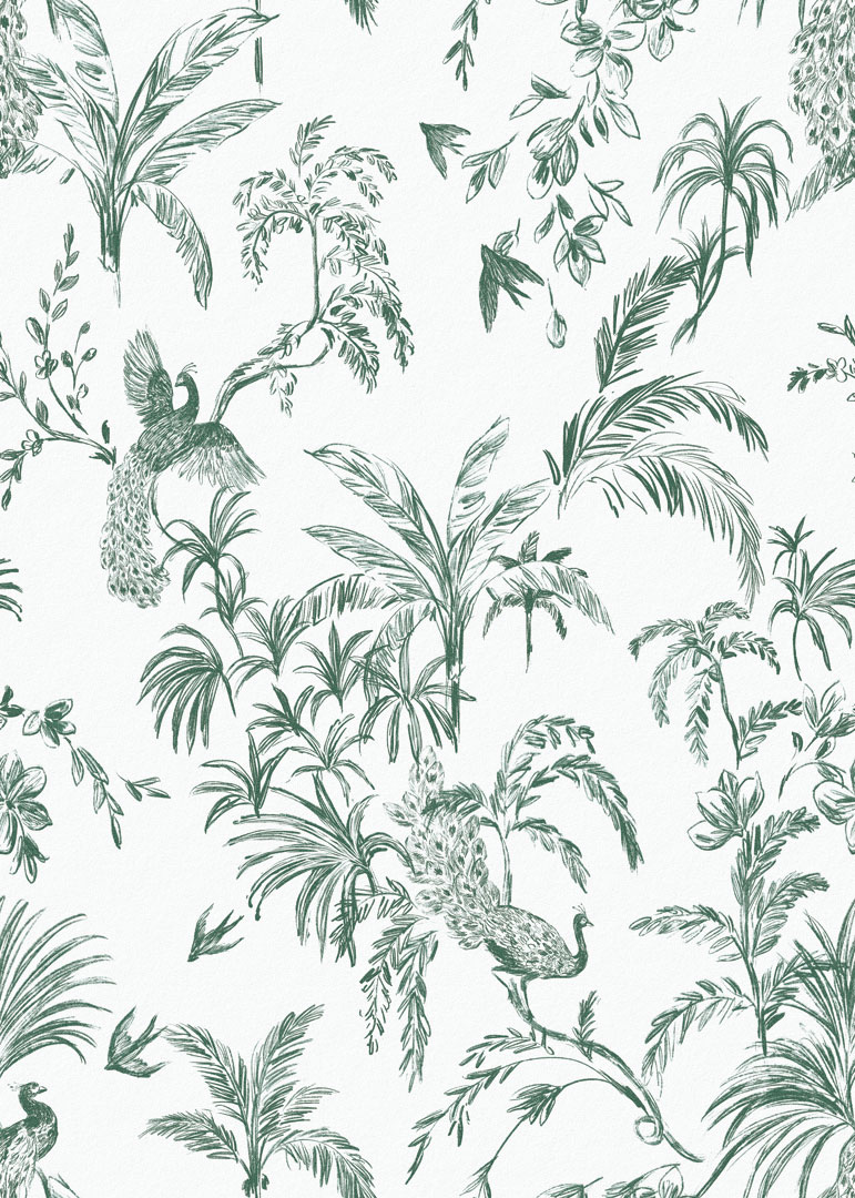 Papel de Parede   FLORA Botânica Tropical Chic 84841