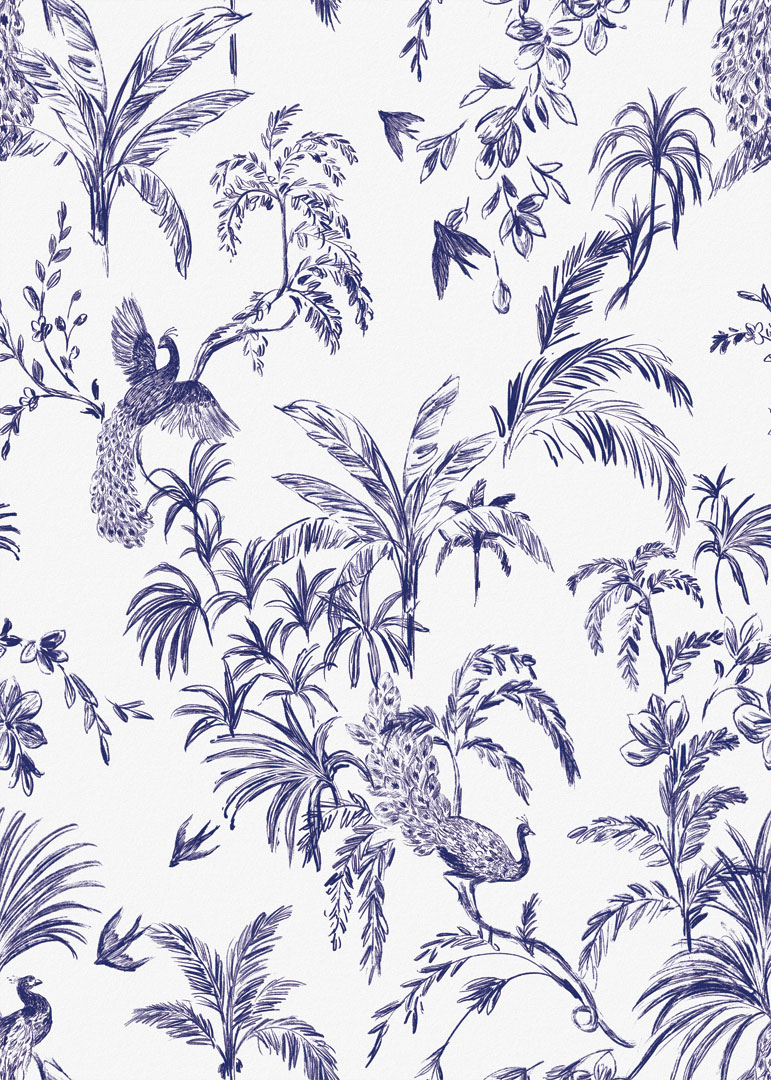 Papel de Parede   FLORA  Tropical Chic 84773