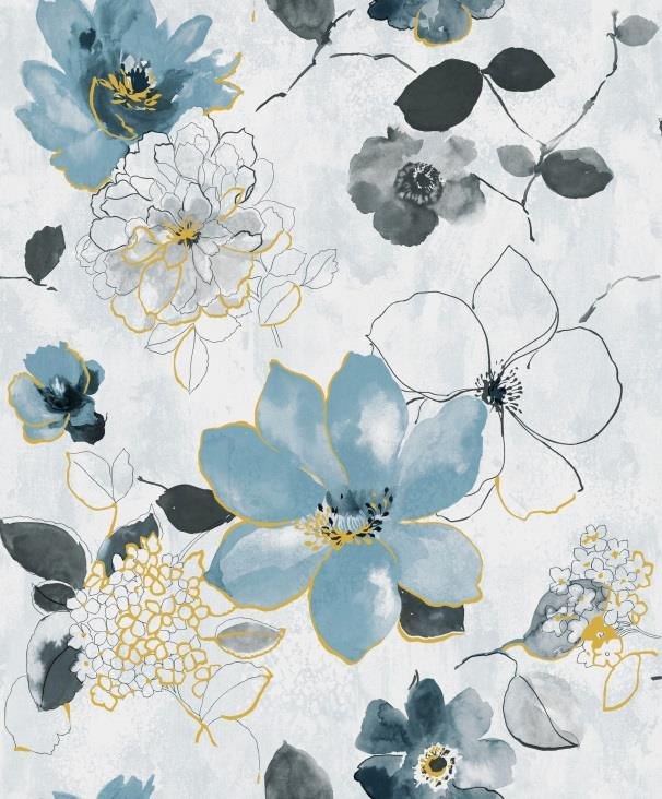 Papel de Parede Folhagem DZENL-3007