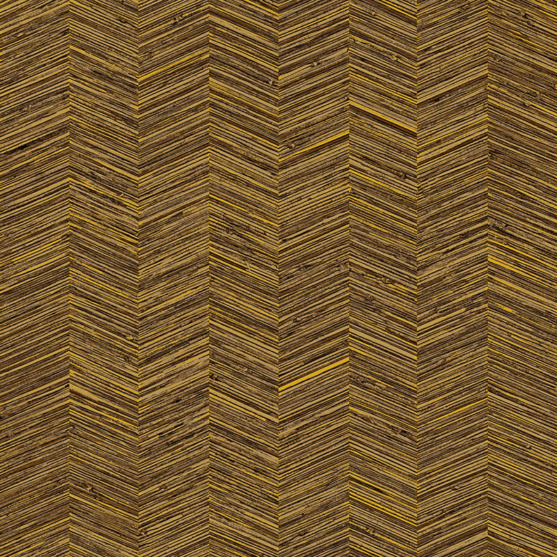 Papel de Parede Seven Chevron Dourado e Marrom