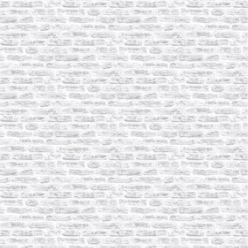 101801 PAPEL DE PAREDE IMPORTADO BRICK WHITE ROLO 5MT²