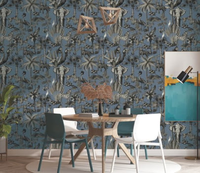 Papel de Parede Cores e Cenários  DZCC-001005P Tropical