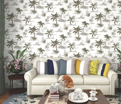 Papel de Parede Cores e Cenários  DZCC-004022P Folhagem