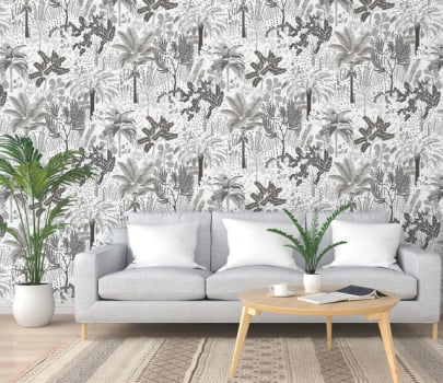 Papel de Parede Cores e Cenários  DZCC-168503P Folhagem
