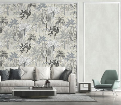 Papel de Parede Cores e Cenários  DZCC-168505P Folhagem