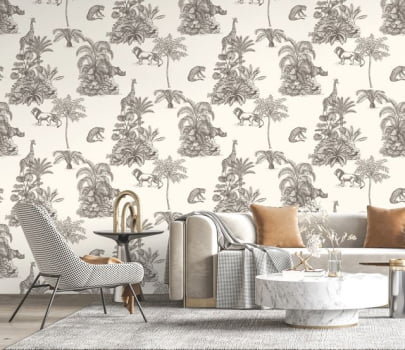 Papel de Parede Cores e Cenários  DZCC001047P Folhagem