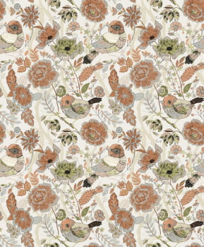 Papel de Parede Folhagem DZENL-2905
