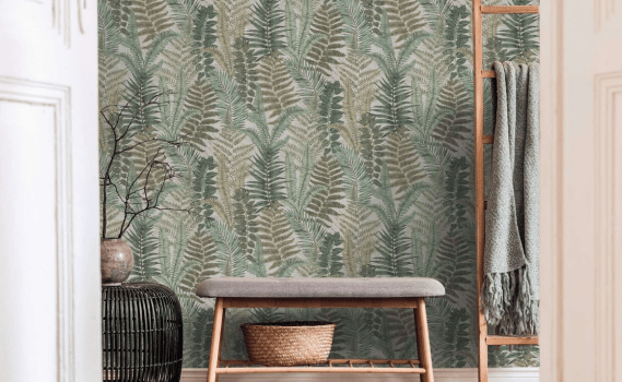 Papel de parede Folhagem Famous Garden 393474