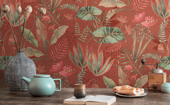 Papel de parede Folhagem Famous Garden 393482