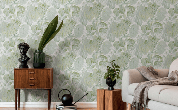 Papel de parede Folhagem Famous Garden 393554