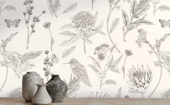 Papel de parede Folhagem Famous Garden 394292