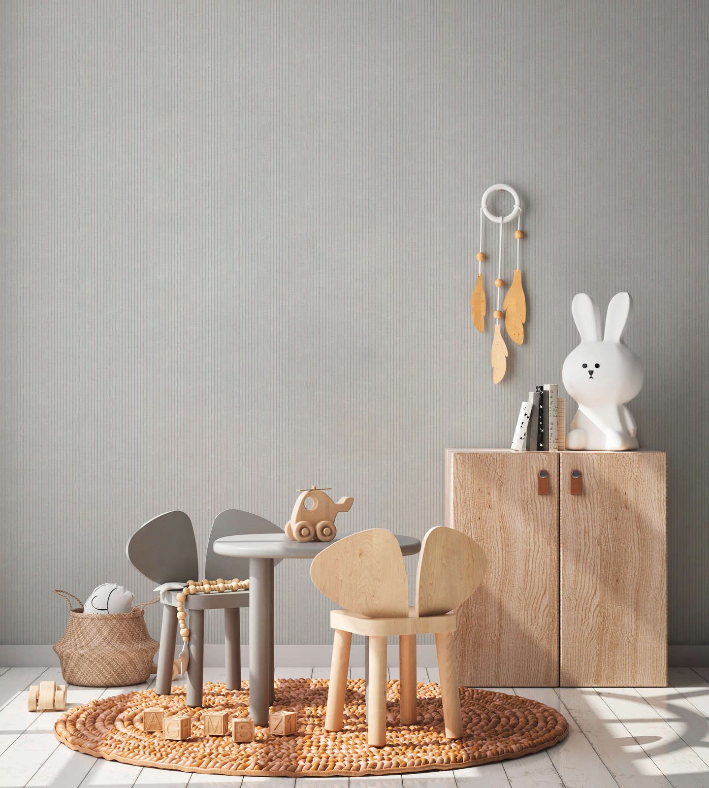 Papel de parede Listrado Famous Garden 390762