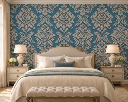 Papel De Parede Metropolitan Stories Arabesco Glitter 368985