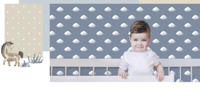 Papel de parede Nuvem HAPPY  14833