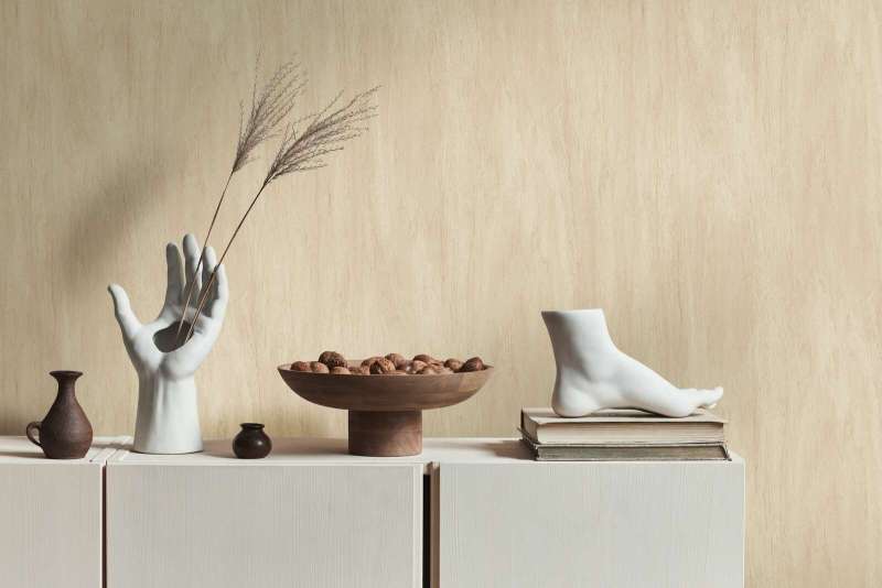 Papel de parede Textura de Madeira Famous Garden 398011