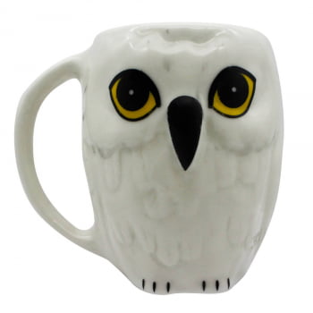 Caneca Porcelana 3D 250Ml Edwiges - Harry Potter