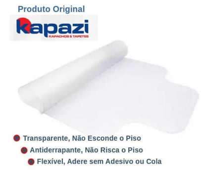 Tapete Protetor De Piso Transparente Para Cadeira De Rodinha