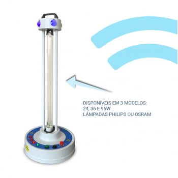 Torre Ultravioleta Tipo C para Descontaminação  de Superfícies e Ar