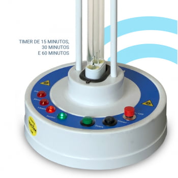 Torre Ultravioleta Tipo C para Descontaminação  de Superfícies e Ar